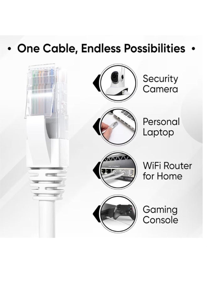 Dnastaa 10 GBPS PATCH CORD CAT.6 Giga-Speed 15M High Quality Ethernet Cable" - Image 4